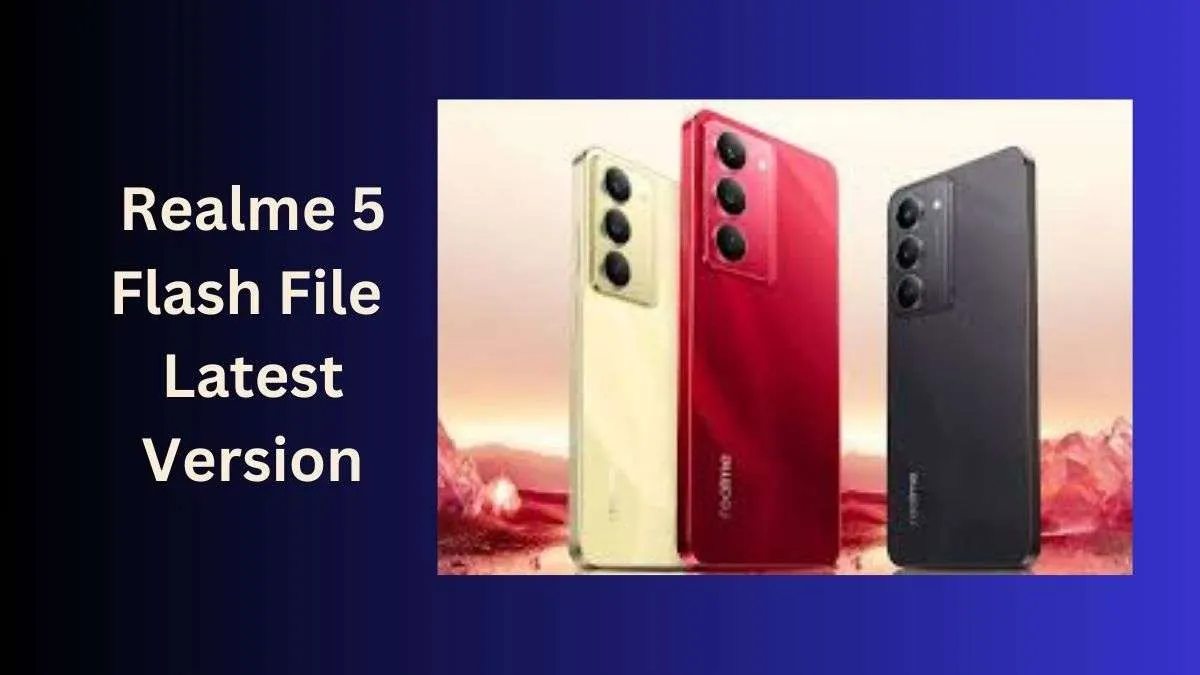 Realme 5 Flash File
