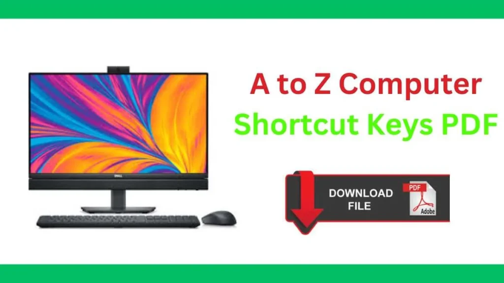 Computer Shortcut Keys PDF