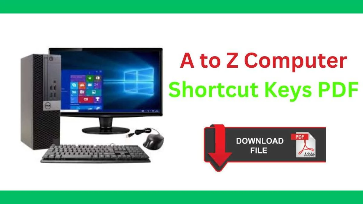 Computer Shortcut Keys PDF